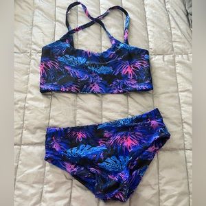 Fused Hawaii Kona bottom and pull over bikini top. size M